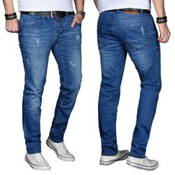 A. Salvarini Designer Herren Jeans Hose Basic Stretch Jeanshose Regular Slim NEU28 Größen - Portofrei - Blitzversand - 42.000 Verkauft