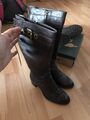 Geox Respira Damen Stiefel, Gr.40, echt Leder, Braun, Wie Neu