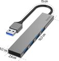 Hama USB 3.0 HUB USB-A 1:4 4-fach 4 Ports Verteiler Splitter Prime Line ALU NEU