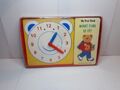 Vintage Meine erste Uhr Was ist die Zeit Buch und Uhr Set von Teeney Books 1990er