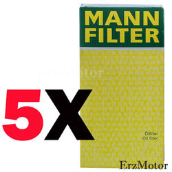 5 ORIGINAL MANN FILTER OELFILTER ANSCHRAUBFILTER W 610/2 FUER VOLVO KIA MAZDA