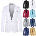 Männer Business Sakko Anzug Blazer Klassische Hochzeit Jacken Mantel Top Outwear