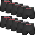 Boxershorts Mikrofaser Herren 10er Pack Schwarz Unterhose Retroshorts Gr. M-2XL