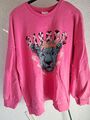 Damen Sweat-Shirt Only Gr M rosa  mit Aufdruck neu