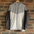 Vintage Nike Trainingsjacke Herren X-Large Grau Schwarz Swoosh Logo