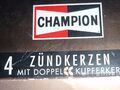 1 Satz = 4 Stück original CHAMPION RC7YCC (OE014) Zündkerzen set of spark plugs