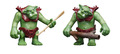 Playmobil 2X Troll mit Stab Keule Nr. G1