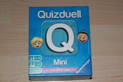 Quizduell, das Spiel Mini, mit über 600 Fragen, Reisespiel, Gesellschaftsspiel.