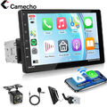 Autoradio 1DIN Wireless Apple Carplay Mit 9" Bildschirm USB SD Bluetooth +Kamera