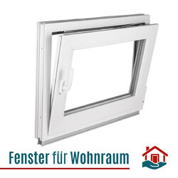 Kellerfenster Kunststofffenster Fenster 2-fach 3-fach weiß Dreh-KippSchnelle Lieferung 1-2 Werktage