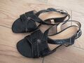 Damen Sommer Riemchen Sandalen, schwarz, Gr. 39, guter Zustand!