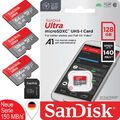 SanDisk ULTRA A1 micro SD Speicherkarte 16GB 32GB 64GB 128GB 256GB 512GB