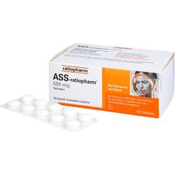 ASS-ratiopharm 500 mg Tabletten 100 St PZN03416422
