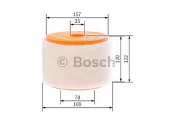 BOSCH F 026 400 289 Luftfilter  für AUDI Filtereinsatz