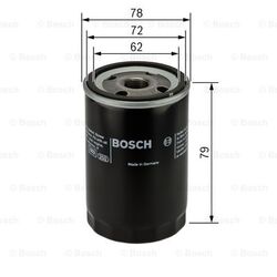 BOSCH 0 451 103 370 Ölfilter  für OPEL CHEVROLET SAAB Anschraubfilter