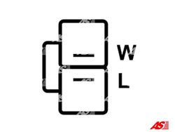 AS-PL (A2003) Lichtmaschine, Generator für HONDA OPEL