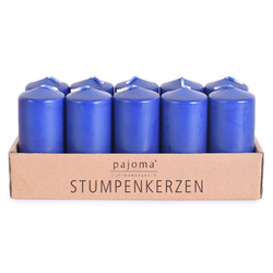 pajoma 10 Stumpenkerzen, 4 Farben | Ø 40 x 90 mm, 9 Std. Brenndauer Deko Kerze