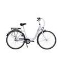 HAWK City Wave Premium White Damen 28 Zoll - Fahrrad mit 3-Gang Shimano Nabenschaltung, Beleuchtung & Ergogriffen