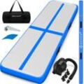 KESSER® Turnmatte Aufblasbar Airtrack Fitness-Matte Gymnastikmatte 3/4/5/6m inkl. Tragetasche & elektr. Luftpumpe Yogamatte, Tumbling Matten , Trainingsmatte Sportmatte Yoga, Turn- & Fitness