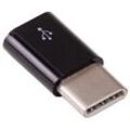 Adapter micro USB Buchse - USB Type C Stecker, schwarz