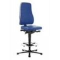 bimos Arbeitsdrehstuhl All-In-One blau Kunstleder