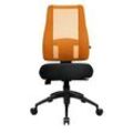 Topstar Bürostuhl Lady Sitness® Deluxe, LT20B0W504 Stoff orange, Gestell schwarz