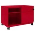 BISLEY Note™ Caddy Rollcontainer kardinalrot 2 Auszüge 80,0 x 49,0 x 56,3 cm