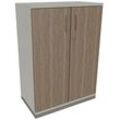 fm Aktenschrank Sidney, 4260429763764 weiß, eiche natur 2 Fachböden 80,0 x 44,2 x 113,3 cm