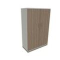 fm Aktenschrank Sidney, 4260429763740 weiß, eiche natur 3 Fachböden 100,0 x 44,2 x 151,7 cm