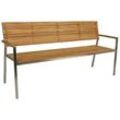 Garden Pleasure Gartenbank Denver 304772 braun Holz 180,0 cm