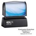 COLOP Textstempel, individualisierbar EOS 20 selbstfärbend blau, schwarz, rot ohne Logo