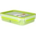 emsa Lunchbox CLIP & GO transparent/grün 1,2 l, 1 St.