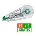 15 + 5 GRATIS: 15 Tombow Korrekturroller MONO air 4,2 mm + GRATIS 5 St.