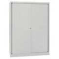 BISLEY Schiebetürenschrank ECO, SD12173S645 lichtgrau 3 Fachböden 120,0 x 43,0 x 163,7 cm