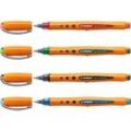 STABILO worker®+ Tintenroller orange 0,5 mm, Schreibfarbe: farbsortiert, 4 St.