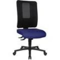 Topstar Bürostuhl Open X (N), OX1000 G260 Stoff blau, Gestell schwarz