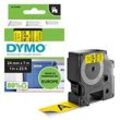 DYMO Schriftband D1 53718 S0720980, 24 mm schwarz auf gelb