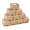 10 Bankers Box Archivboxen Bankers Box® Earth Series Budget Box braun 32,6 x 39,6 x 25,7 cm