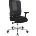 Topstar Bürostuhl Sitness Open X (N) Deluxe Alu mit Schiebesitz, OX39WTW2 T200 Stoff schwarz, Gestell alu