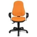 Topstar Bürostuhl Point 70, 8170UG04 Stoff orange, Gestell schwarz