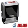 trodat Textstempel "Ablage" printy 4912 office selbstfärbend blau, rot