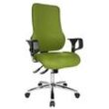 Topstar Bürostuhl Sitness 55, SD69X L55 Stoff grün, Gestell chrom