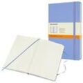 MOLESKINE Notizbuch Classic Collection fester Einband ca. DIN A5 liniert, hortensienblau Hardcover 240 Seiten