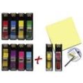 AKTION: Post-it® Index Mini Haftmarker farbsortiert 8x 35 Streifen + GRATIS 2x 24 Index Pfeile