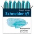 Schneider Pastell Tintenpatronen für Füller Bermuda Blue 6 St.