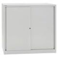 BISLEY Schiebetürenschrank ECO, SD12112S645 lichtgrau 2 Fachböden 120,0 x 43,0 x 118,1 cm