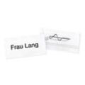 10 DURABLE Namensschilder mit Nadel 7,5 x 4,0 cm