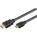 goobay HDMI A/Mini HDMI Kabel 3,0 m schwarz, 1 St.