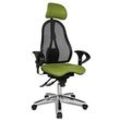 Topstar Bürostuhl Sitness 45, ST99U L55X Stoff grün, Gestell chrom