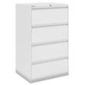 BISLEY DF3 Hängeregistraturschrank reinweiß 4 Schubladen 80,0 x 62,2 x 132,1 cm